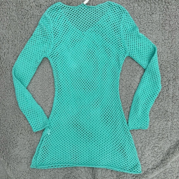NWT Women's Turquoise beach cover up - Picture 5 of 6